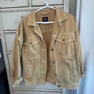 BDG Urban Outfitters oversized denim jacket in tan/brown